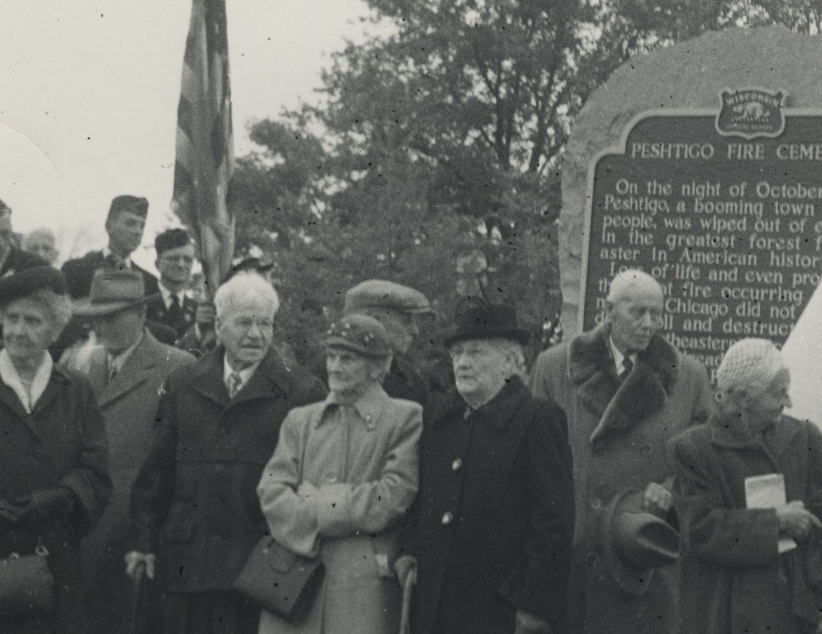 Peshtigo marker, 1951